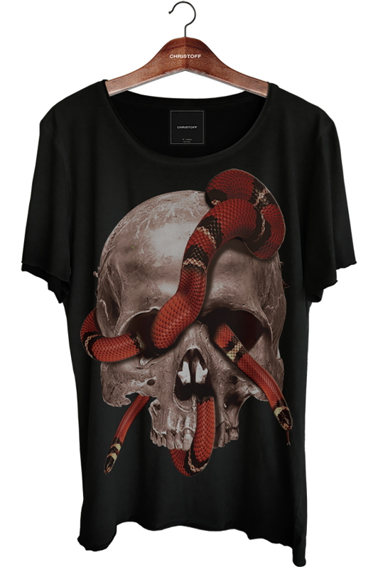 Camiseta Relax - Skull Snake | CHRISTOFF