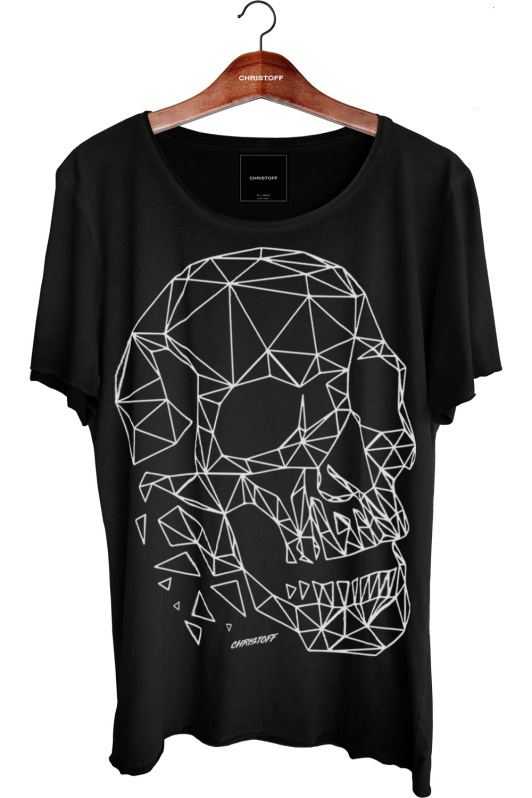 Camiseta Relax - Skull Lines | CHRISTOFF
