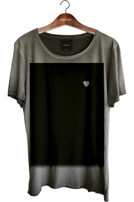 Camiseta Relax - Little Heart Cinza | CHRISTOFF
