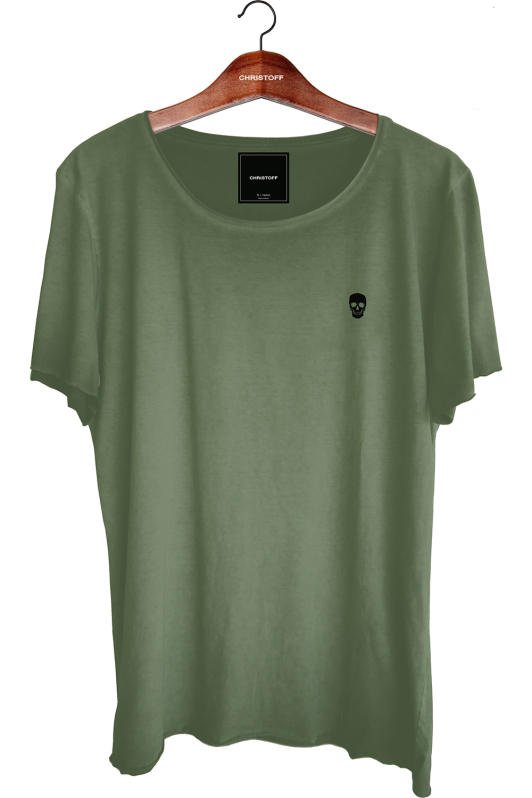 Camiseta Relax - Green Stone / Skull Black | CHRISTOFF