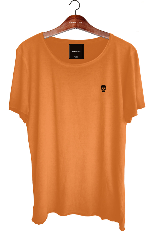 Camiseta Relax - Orange Stone / Skull Black | CHRISTOFF