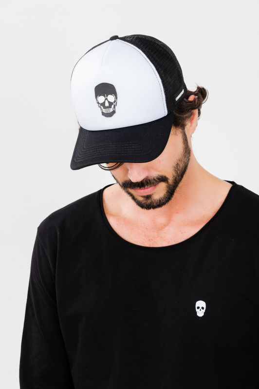 Boné Big Skull - Branco | CHRISTOFF