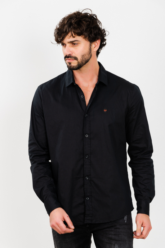 Camisa Classic - Manga Longa Black | CHRISTOFF