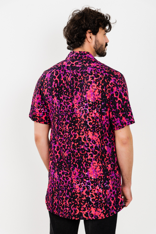 Camisa - Pink Pattern Jaguar | CHRISTOFF