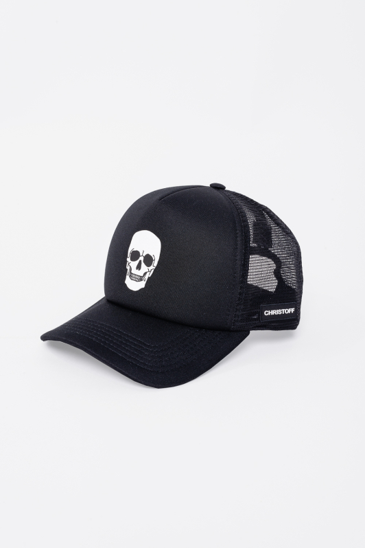 Boné Big Skull - Preto | CHRISTOFF