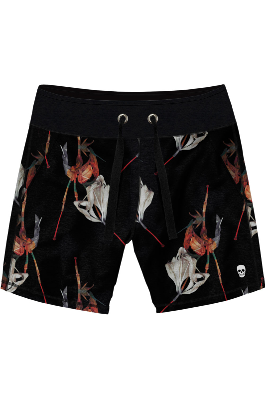 bermudas moletom floral