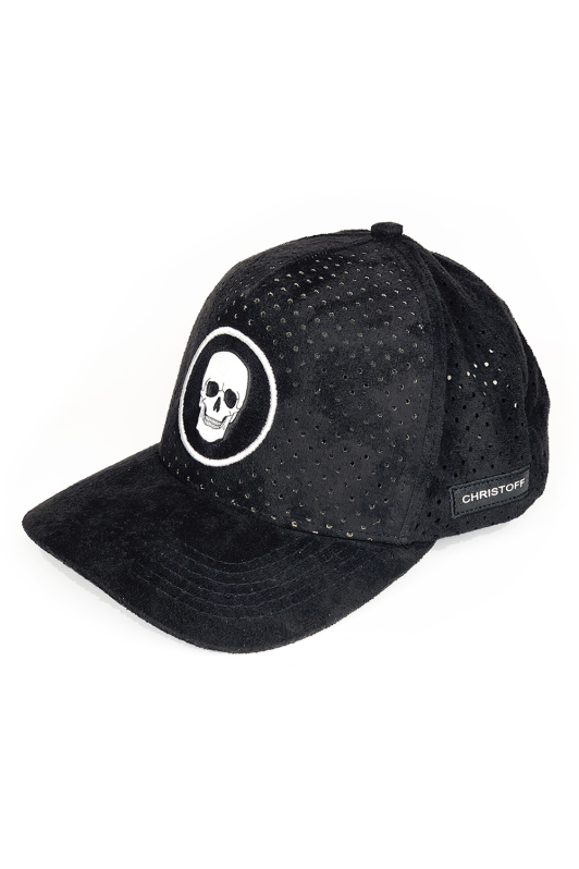 Boné Skull - Preto Perfurate | CHRISTOFF