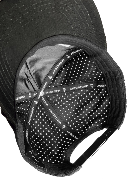 Boné Skull - Preto Perfurate | CHRISTOFF