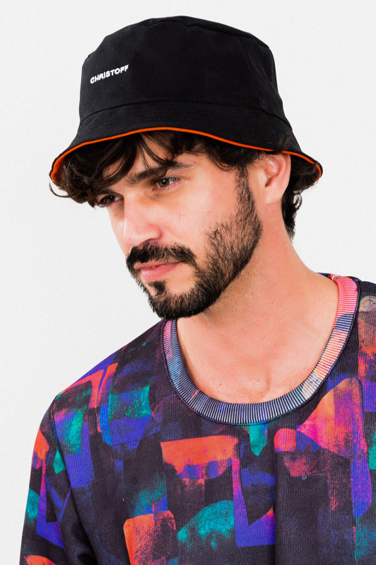 Bucket - Dupla Face Orange/Black | CHRISTOFF Bucket - Dupla Face Orange/Black | CHRISTOFF