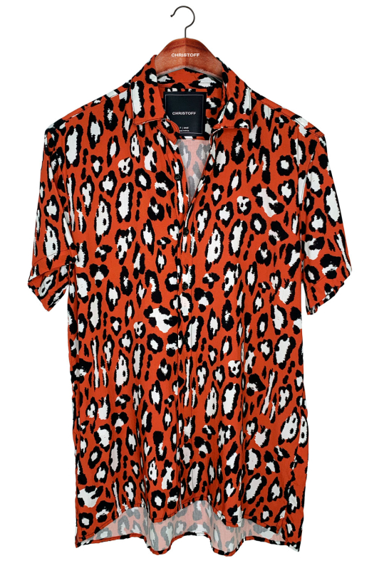 Camisa - Red/White Jaguar | CHRISTOFF