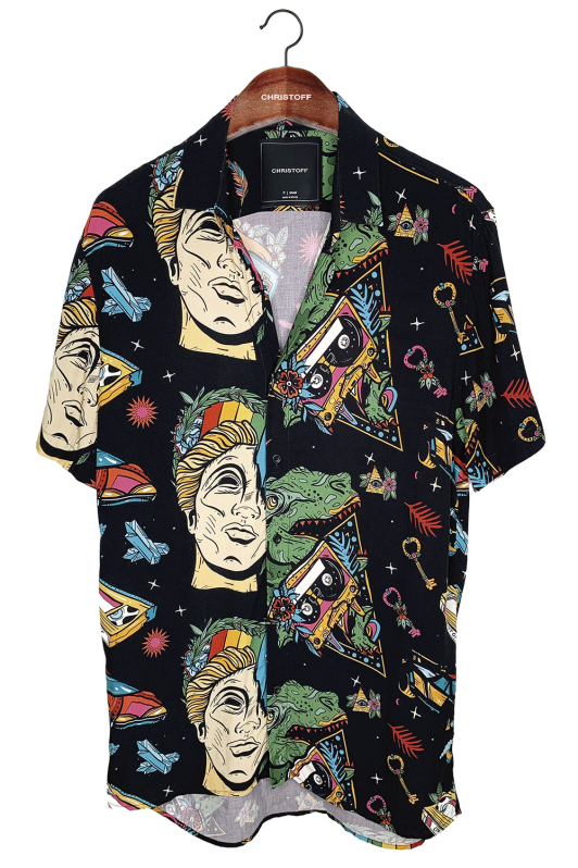 Camisa - Disco Preta | CHRISTOFF