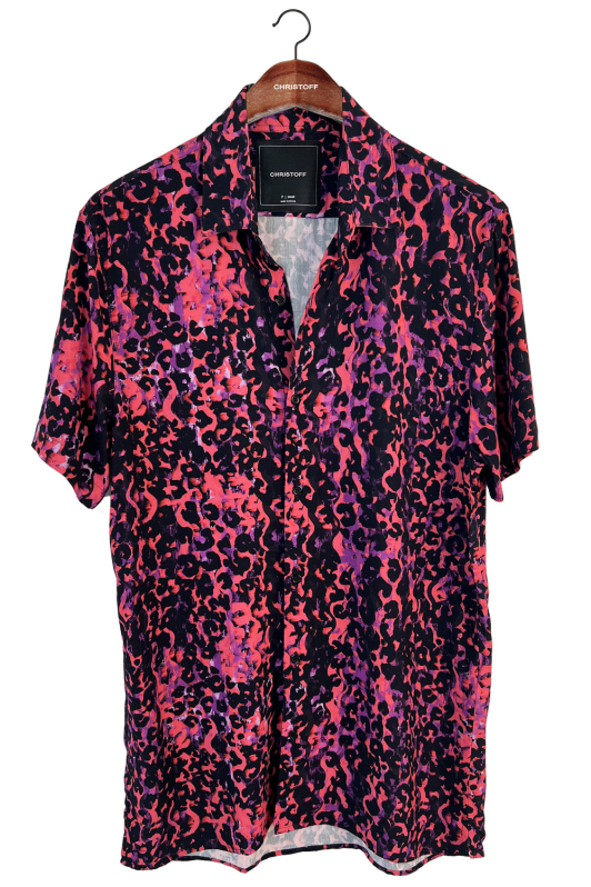 Camisa - Pink Pattern Jaguar | CHRISTOFF