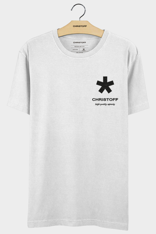 Camiseta Gola Básica - Creative Department Branca | CHRISTOFF