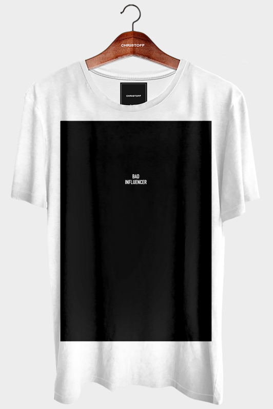 Camiseta Gola Básica - Bad Influencer | CHRISTOFF