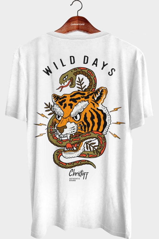 Camiseta Gola Básica - Wild Days | CHRISTOFF