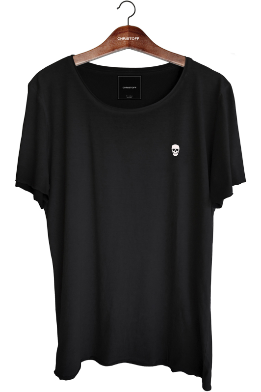 Camiseta Relax - Black / Skull White