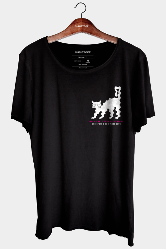 Camiseta Relax - House Party Preta | CHRISTOFF