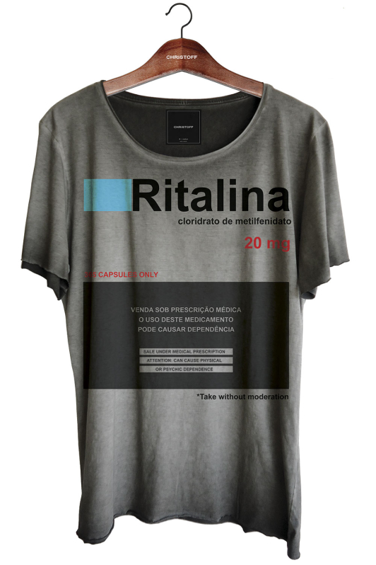 Camiseta Relax - Ritalina Cinza