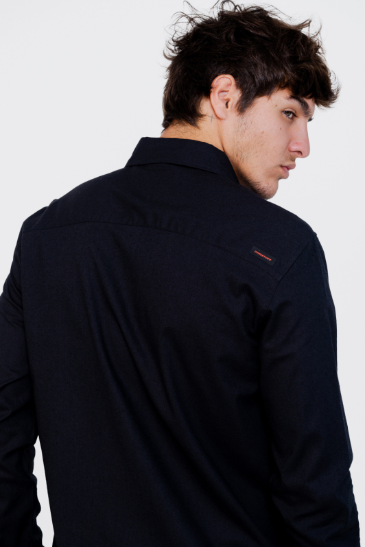 Camisa Linho - Manga Longa Black | CHRISTOFF Camisa Linho - Manga Longa Black | CHRISTOFF
