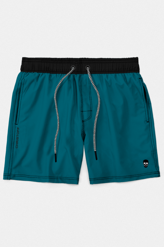 Short High Performance - Bicolor Black/Blue