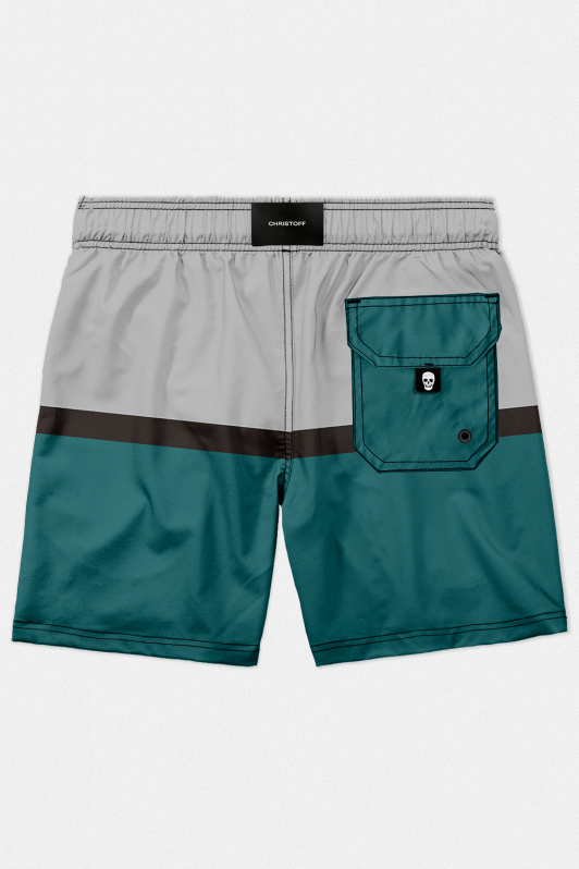 Short High Performance - Tricolor Grey/Black/Green | CHRISTOFF