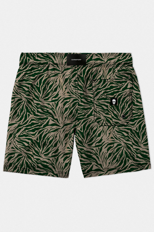 Short High Performance - Zebra Verde