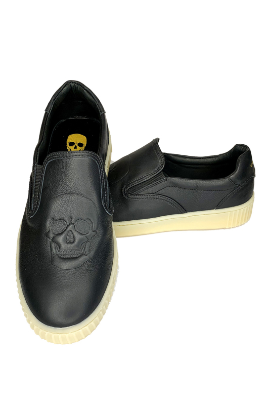 Slip On - 3D Skull Black | CHRISTOFF