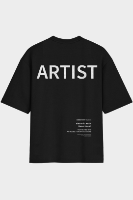 Camiseta Oversized - Artist Preta | CHRISTOFF