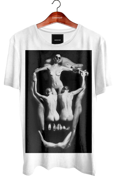 Camiseta Gola Básica - Skull Girls