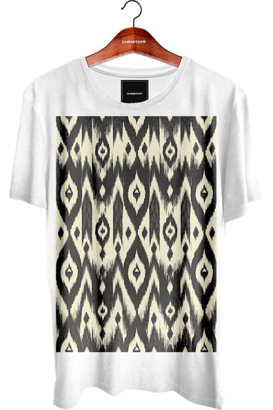 Camiseta Gola Básica - Ethnic Amarela