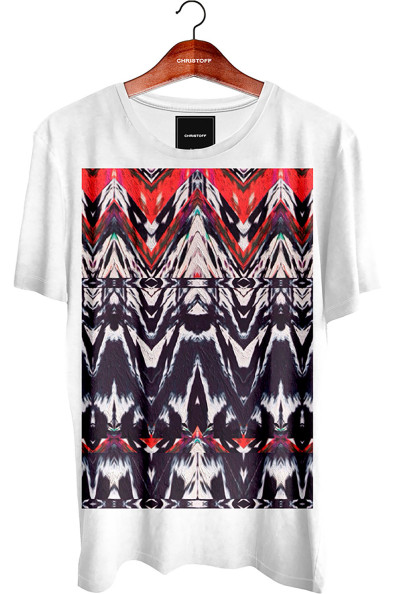 Camiseta Gola Básica - Ethnic Vermelha