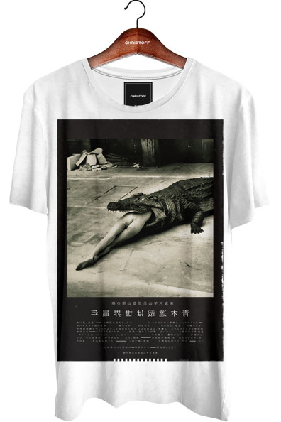 Camiseta Gola Básica - Crocodile