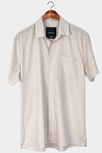 Camisa Linho - Nude | CHRISTOFF