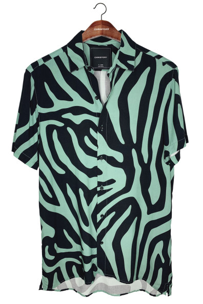 Camisa - Zebra Esmeralda | CHRISTOFF
