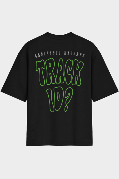 Camiseta Oversized - Track ID Preta | CHRISTOFF