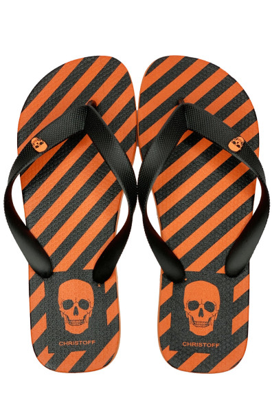 Chinelo - Orange Lines | CHRISTOFF