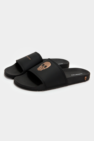 Chinelo Slide Skull - Bronze | CHRISTOFF
