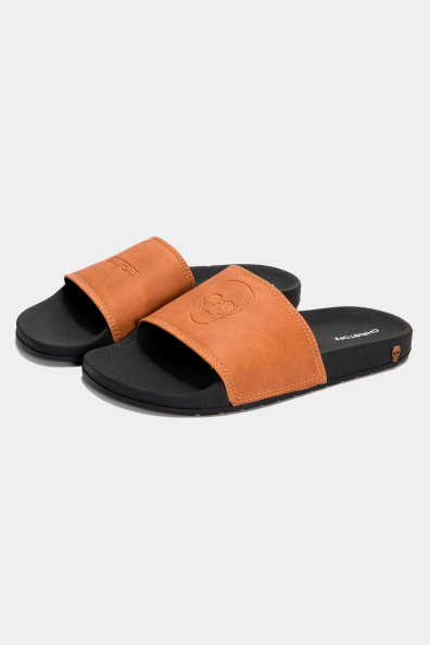 Chinelo Slide Skull - Couro | CHRISTOFF