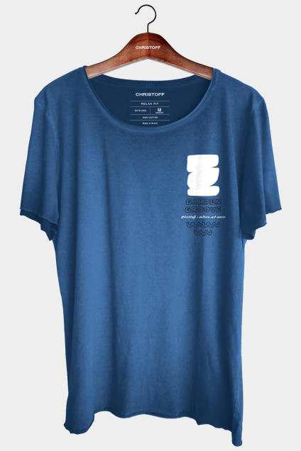 Camiseta Relax  - Garden Groove Azul | CHRISTOFF