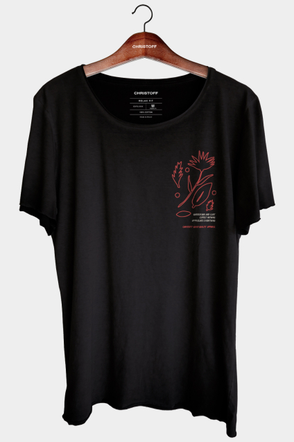 Camiseta Relax - Garden Bar Preta | CHRISTOFF