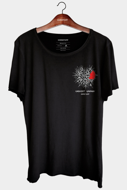 Camiseta Relax - No Love Preta | CHRISTOFF