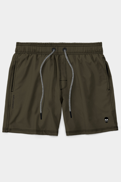 Short High Performance - Solid Dark Kahki | CHRISTOFF