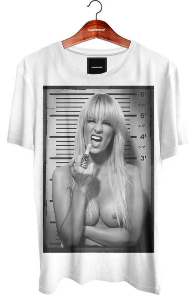Camiseta Gola Básica - Blonde Lady