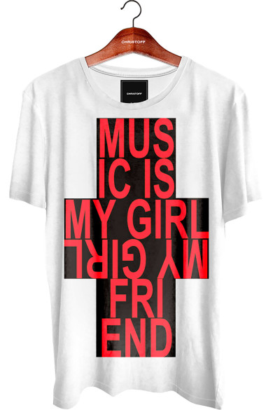 Camiseta Gola Básica - Music