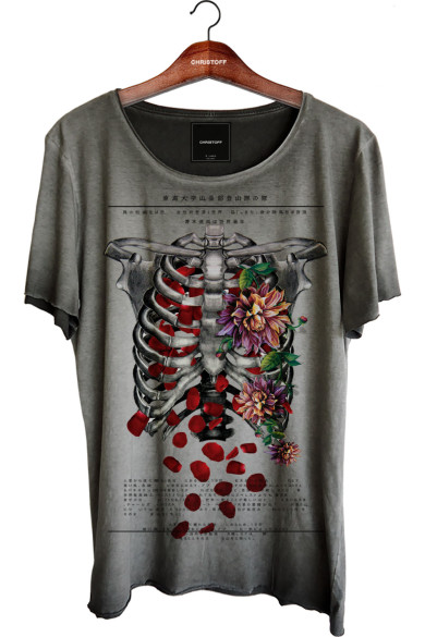 Camiseta Relax - Floral Skeleton