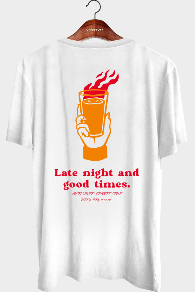 Camiseta Gola Básica - Late Night