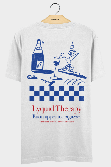 Camiseta Gola Básica - Lyquid Therapy Branca