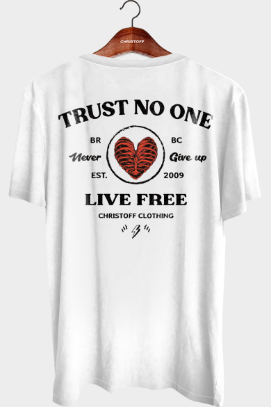 Camiseta Gola Básica - Trust No One