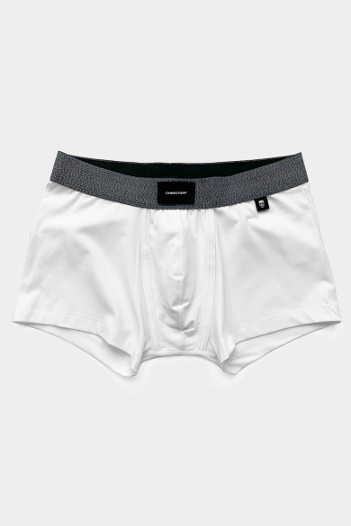 Cueca Boxer - Mescla Branca