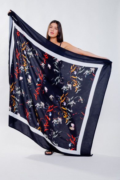 Saída de praia / Canga - Floral